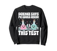 Science Says I'm Gonna Crush This Test Retro Groovy Sweatshirt
