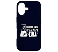 Science Says It's Always Full Chemistry Beaker Pun Case for iPhone 17