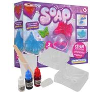 Science Soap Making Kit for Kids Colourful Activity Set with Heart and Butterfly Moulds STEAM Educational Craft Kit Create Mould Scented Soaps DIY Learning Fun - Electoys