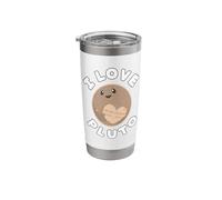 Science Space I Love Pluto RIP Never Forget Nerd G hic Stainless Steel Insulated Tumbler