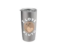 Science Space I Love Pluto RIP Never Forget Nerd G hic Stainless Steel Insulated Tumbler