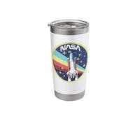 Science Space NASA Logo Rocket Retro Vintage Nerd G hic Stainless Steel Insulated Tumbler