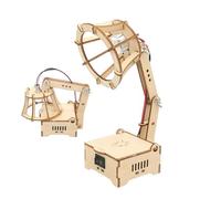 Science Table Lamp Toy - Wooden STEM Craft Kit, Electric Learning Lamp | Educational Science Game With LED Circuit For Kids 8+, Build-Your-Own Table Light, Encourages Problem Solving & Creativity