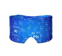 Science Teacher Funny Elements Periodic Table, Full Eye Covers Light Blocking Eye Mask Sleep Eye and Ear Muffs