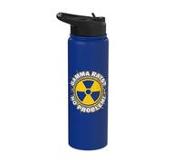 Science Teacher Gamma Rays No Problem Nuclear Engineer Stainless Steel Insulated Water Bottle