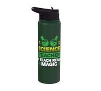 Science Teacher I Teach Real Magic Stainless Steel Insulated Water Bottle