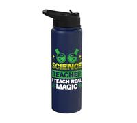 Science Teacher I Teach Real Magic Stainless Steel Insulated Water Bottle