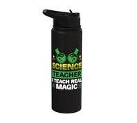 Science Teacher I Teach Real Magic Stainless Steel Insulated Water Bottle