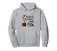 Science Teachers: Caffeine-Fueled Education Inspiration Pullover Hoodie, Adult Unisex, Heather Grey, M