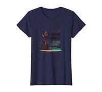 Science Teachers: Caffeine-Fueled Education Inspiration T-Shirt, Women, Navy, 3XL