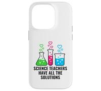 Science Teachers Have All The Solutions Funny Chemistry Pun Case for iPhone 14 Pro