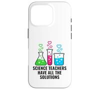 Science Teachers Have All The Solutions Funny Chemistry Pun Case for iPhone 16 Pro