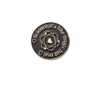 Science Theme Round Brooch Pin Pi Periodic Table Atom Chemistry Badge(Badge-ilovescience)