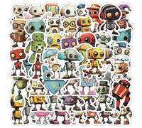Science Themed Stickers - 50X Waterproof Science Theme Stickers for Water Bottles, Party Favors, Aesthetic Luggage Decals for Teens Kids Girls, Fun Educational Craft Accessory