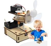 Science Toys Kit for Education Fan Electric Motor Fan Kit Science Experiments Project Electronics Assembly Electricity Generator Cut Out