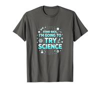 Science TS: Step Back, I'll Try Science T-Shirt, Men, Asphalt Grey, XX-Large