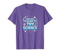 Science TS: Step Back, I'll Try Science T-Shirt, Men, Purple Heather, XX-Large