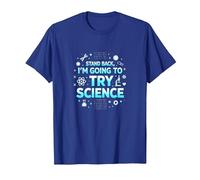 Science TS: Step Back, I'll Try Science T-Shirt, Men, Royal Blue, XX-Large