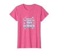 Science TS: Step Back, I'll Try Science T-Shirt, Women, Pink Heather, X-Small
