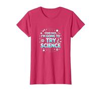 Science TS: Step Back, I'll Try Science T-Shirt, Women, Red Heather, 3X-Large