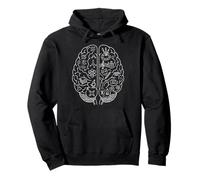 Science vs Art Brain Sketch Thinking Concept Neuroscience Pullover Hoodie