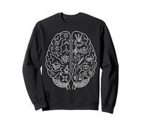 Science vs Art Brain Sketch Thinking Concept Neuroscience Sweatshirt