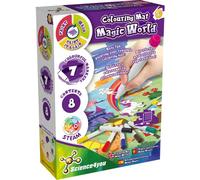 Science4you 80002802 Magical World Washable Mat for Children: Draw and Paint Toys with 7 Color Markers, Arts and Crafts, Educational Games for Kids 3+ Years