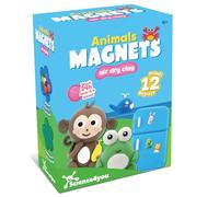 Science4you Animal Clay Magnet Making Kit for Kids 4+ - Make Your Own Fridge Magnets with Air Drying Modelling Clay, Arts & Crafts Set with 10 Colours, STEAM Toy, Gift for Boys & Girls Ages 4 5 6 7+