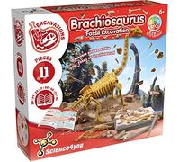 Science4you - Brachiosaurus Fossil Digging Kit for Kids +6 - Excavate and Assemble 11 Brachiosaurus Fossiles - Ideal Dinosaur Excavation Kit Toy, Archeology and Paleontology Sets for Kids Age 6+