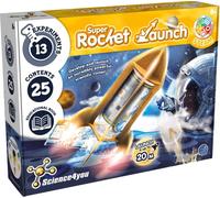 Science4you: Super Rocket Launch | Develop, Test and Launch Your Own Incredible Rocket! | 25-Piece STEM Kit with 13 Experiments | Ages 8+