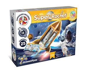 Science4you Super Rocket Launcher for Kids - 13 Science Experiments, Build Your Own Bottle Rocket, Launcher Kit - Garden Toys, Educational Science Gifts for Boys & Girls 7 8 9 10 11+ Years Old