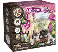 Unicorn Terrarium Kit - Make Your Own Terrarium, Unicorn Toys for Kids, 19 Unicorn Stickers, Toys and Games for Kids 6+ year olds, Unicorn Gifts for