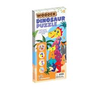 Science4you Wooden Dinosaur Puzzle for Kids Age 3+ - Toddler Jigsaw to learn Numbers, 11 pieces Dinosaur Toy, Educational Toy for kids, the mom’s choice Gift for Boys & Girls Age 2 3 4