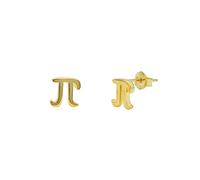 ScienceFox π Pi Symbol Earrings Studs Mathematical Jewelry made of 925 Sterling Silver in Silver Gold Rose Gold Color Gift for Math Enthusiasts