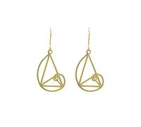 ScienceFox Fibonacci Sequence Earrings Studs made of 925 Sterling Silver in Silver Gold Rosegold for Mathematics Students Physics Biology University