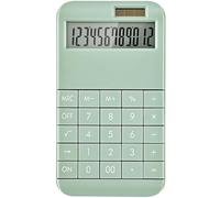 Scientific Calculator, 12-Digit Green Solar Basic Calculator with LCD Display - Compact Portable Design for Student, Office, and Daily Math Use