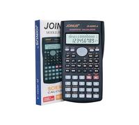 Scientific Calculator 240 Calculations Function, 12 Digits, Double Display, Business Office School Pocket Calculator, Black Color (JS-82MS-A)