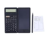 Scientific Calculator and Handwriting Tablet with Foldable Design - LCD Writing Board for Statistical Calculations and Image Drawing - Solar and Battery Powered Mathematical Tool