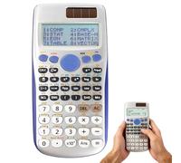 Scientific Calculator, Calculator School Scientific with 417 Functions, 2 Line 10+2 Digits Calculator Scientific for Universities Engineering Middle School Offices Teaching, Silver