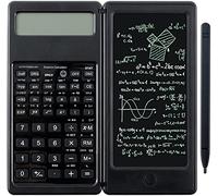Scientific Calculator Foldable Desktop Calculator with Erasable Writing Board 10-Digit LCD Display Mathematical Physics/Geometry/Calculator for Student Teacher Office Business High School College