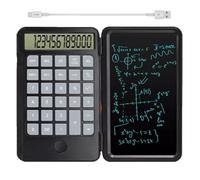 Scientific Calculator with 12-Digit Screen Display, Foldable Design, Includes 6 Inch Erasable Writing Board, Ideal for Home, Office, and School