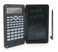 Scientific Calculator with LCD Writing Tablet, 240 Functions Maths Calculator Two Rows Display Student Handheld Scientific for Office, School