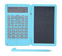 Scientific Calculator with Writing Tablet, 10+2bit Digits Desktop Calculator with 6in Notepad, LCD Display for Student Teacher Office Meetings High School (Sky Blue)