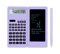 Scientific Calculators for high-School, LveSunny 10 Digits Digital with Erasable Writing Board Math Calculator for Middle School & College (Purple)