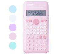 Scientific Calculators for Students, 240 Functions 2-Line Standard Scientific Calculator, Cute School Office Supplies,Math Calculator for School (Pink)