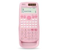 Scientific Calculators, IPEROT Solar Scientific Calculator Large Screen 417 Function, Calculators Very Suitable for High School and College Students Calculus Algebra and Other Math Textbooks (Pink)