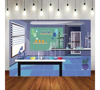 Scientific Chemical Science Cartoon Science Fun Scientist Decoration Happy Birthday Party Photography Backdrop Background Banner