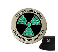 Scientific Enamel Pin - Super Powers Cute Lapel Pin 10g | Forget Lab Safety | Durable Enamel Brooch | Stylish Scientific Enamel Pin, Clear Light, Color