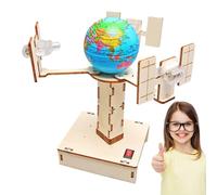 Scientific Experimentation Kit - Wooden Assembled Physics Models | STEM Rocket And Satellite Engineering Equipment Day And Night | Educational Science Toy - Projects For Ec