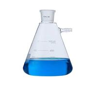 scientific flask of set, Laboratory Glass Vacuum Grinding Mouth Filtration Suction Flask Filter Bottle 1 Piece Multiple Sizes 50ml To 2000ml(100ml caliber19)